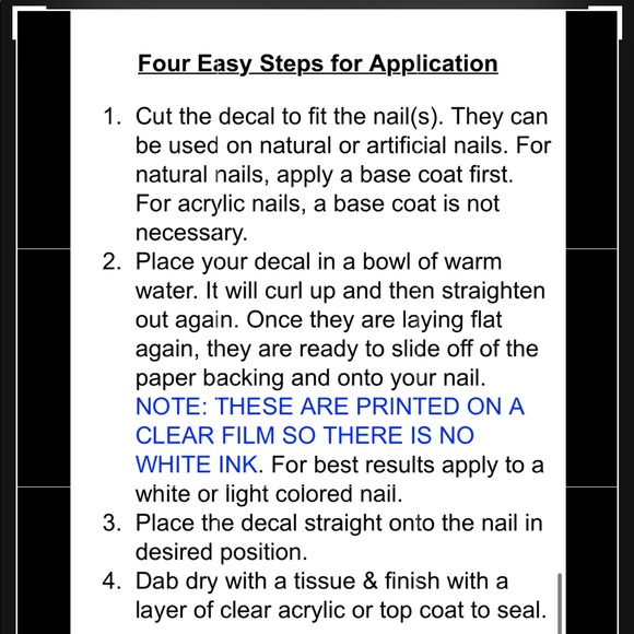 💌BO/GO$6 🦚 Peacock Nail Water transfer decals - Picture 4 of 4